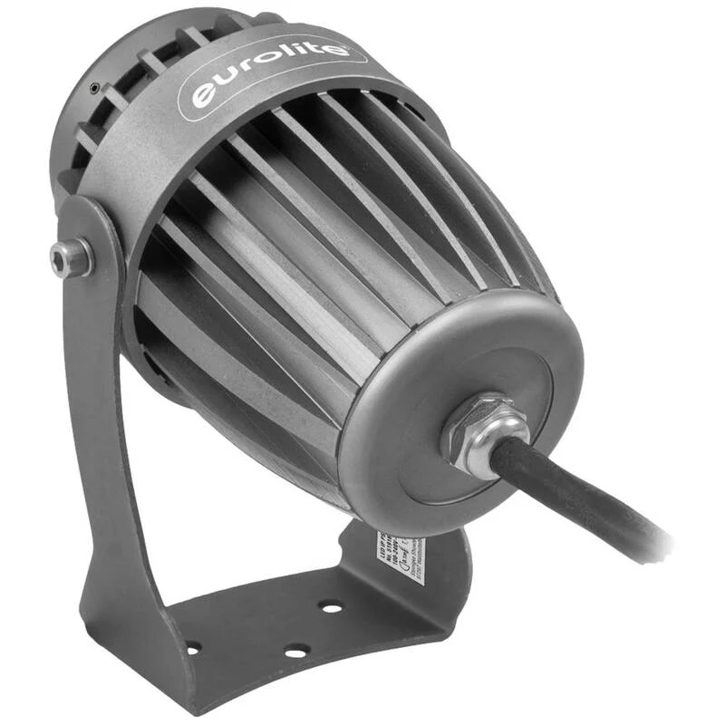 B-Ware Eurolite LED Pinspot Strahler 10W blau kompakt schwarz 105x150x147mm 740g Licht