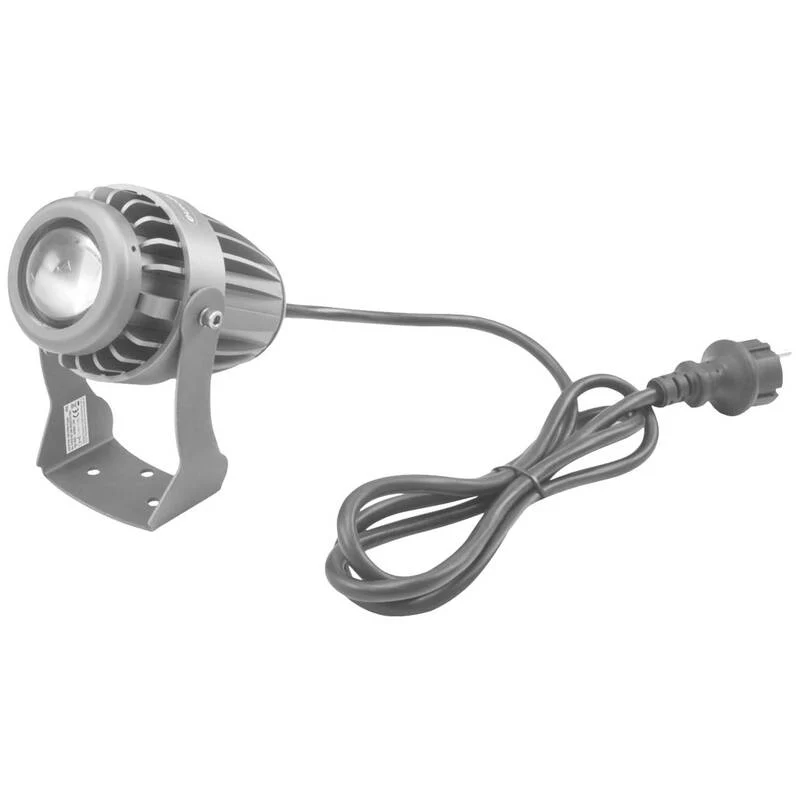 B-Ware Eurolite LED Pinspot Strahler 10W blau kompakt schwarz 105x150x147mm 740g Licht