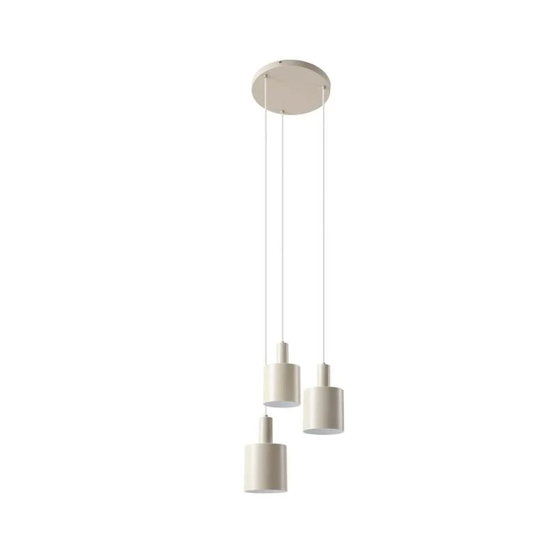 B-Ware Lindby Hängelampe Hängeleuchte Ovelia LED Pendelleuchte dimmbar beige 3-flammig