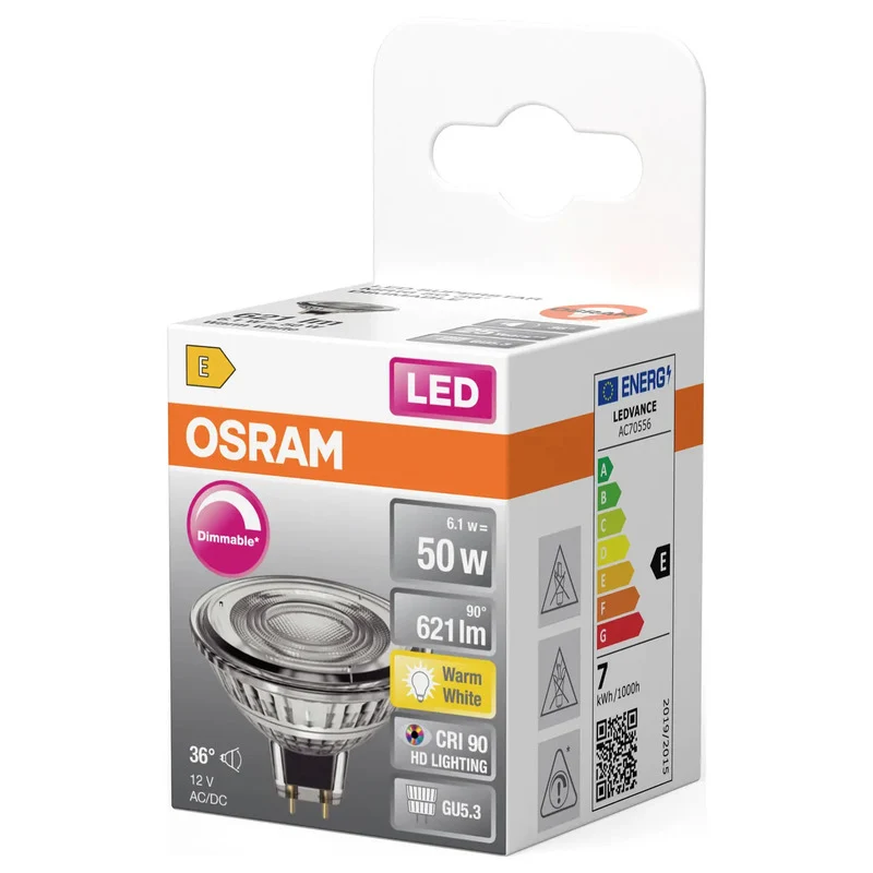 10x B-Ware OSRAM HOMELIGHTING LED Reflektorlampe GU5.3 dimmbar warmweiß 6.1W Ø50mm 1 St.