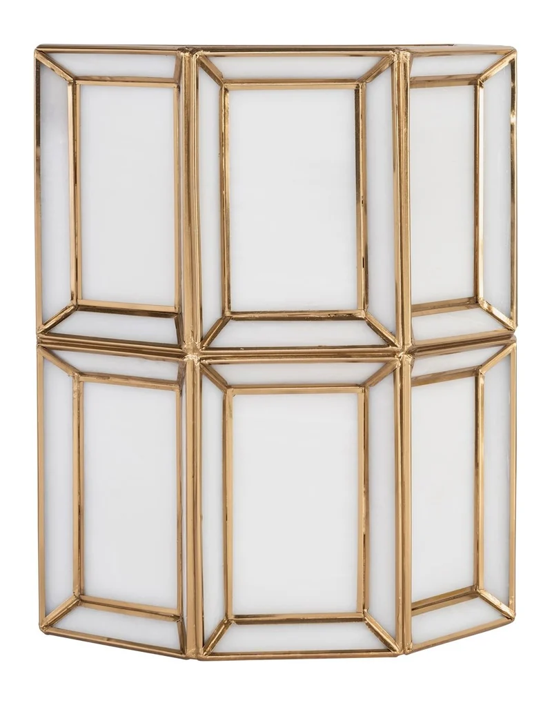 Wandlampe Amara Brass Antique – Messing-Wandleuchte im Hotel-Chic-Stil