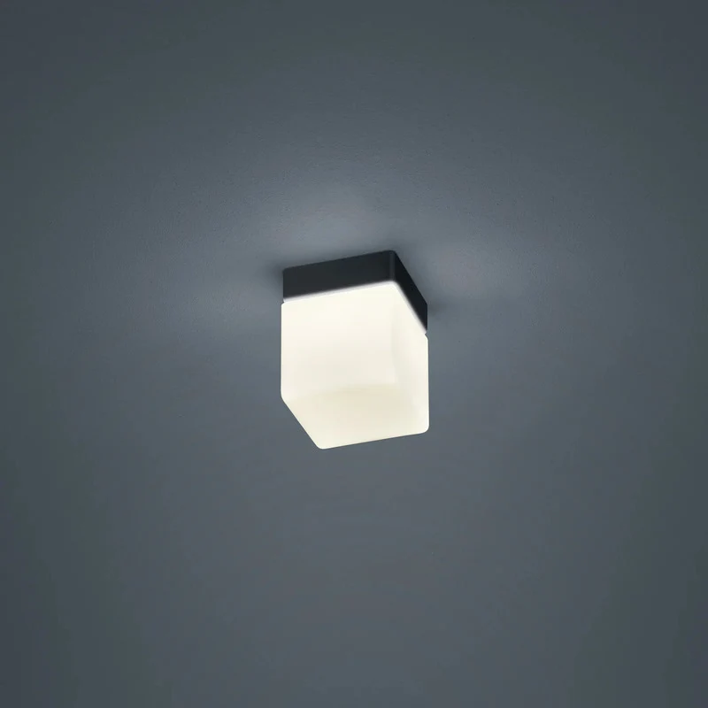 B-Ware Helestra Deckenleuchte Keto LED Lampe Leuchte Würfel schwarz matt 10x10cm IP44