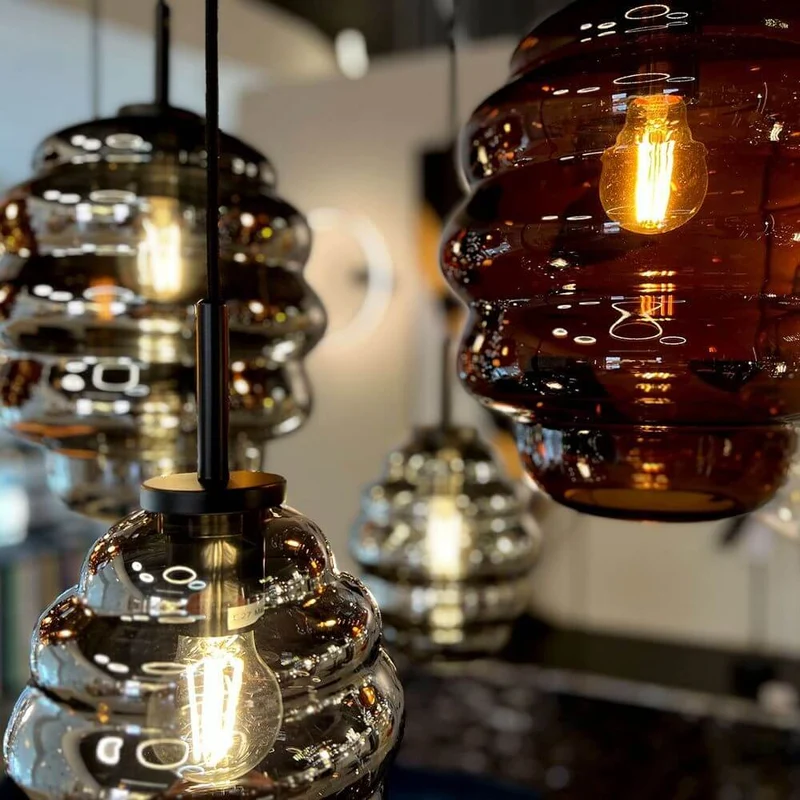 s.luce Echos Glas Galerie-Pendelleuchte Aufhängung 500cm Weiß