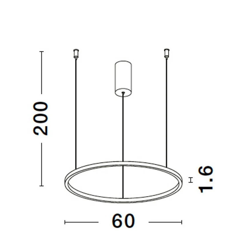 Tarquin LED Pendelleuchte Ø 60cm 3000K