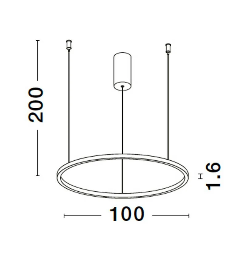 Tarquin LED Pendelleuchte Ø 100cm 3000K