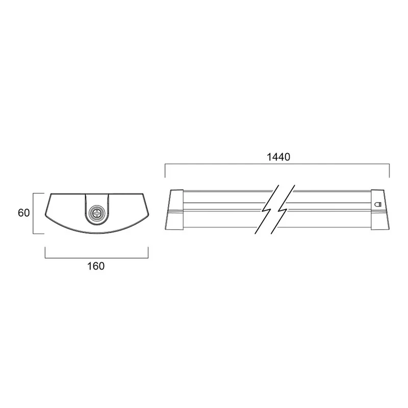 B-Ware Sylvania Deckenleuchte Deltawing LED Lampe Leuchte 55W IP44 7400 Lumen 144cm