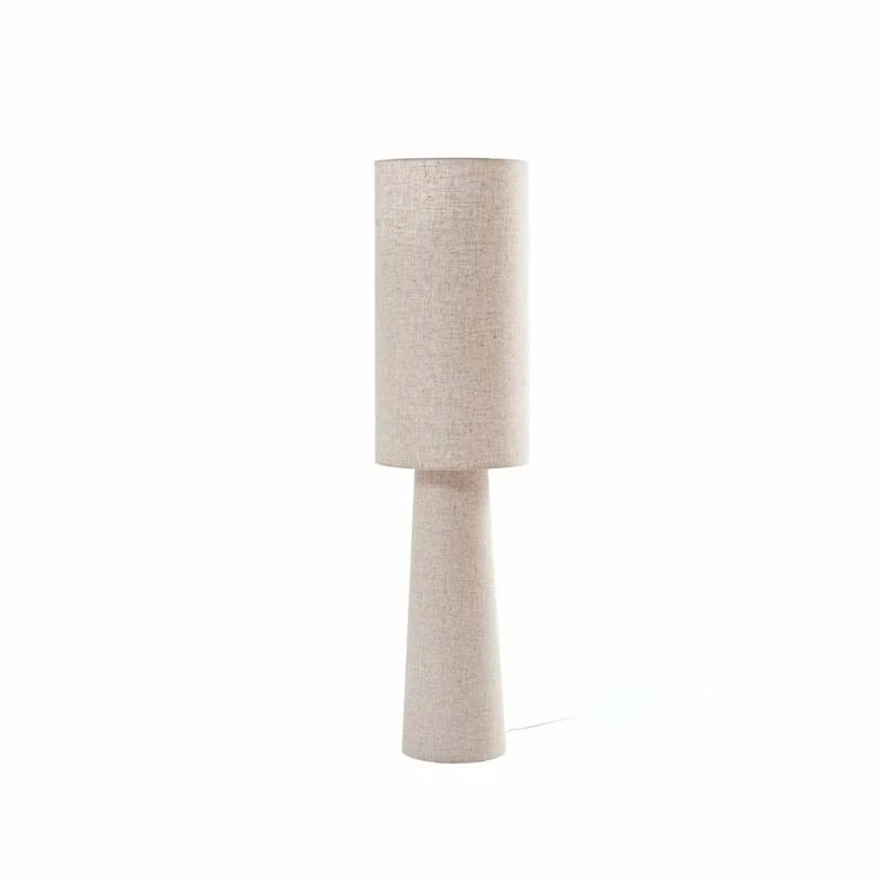 B-Ware Lindby Stehleuchte Elfie LED Lampe Leuchte Leinen beige 124cm 2x E27 15W IP20