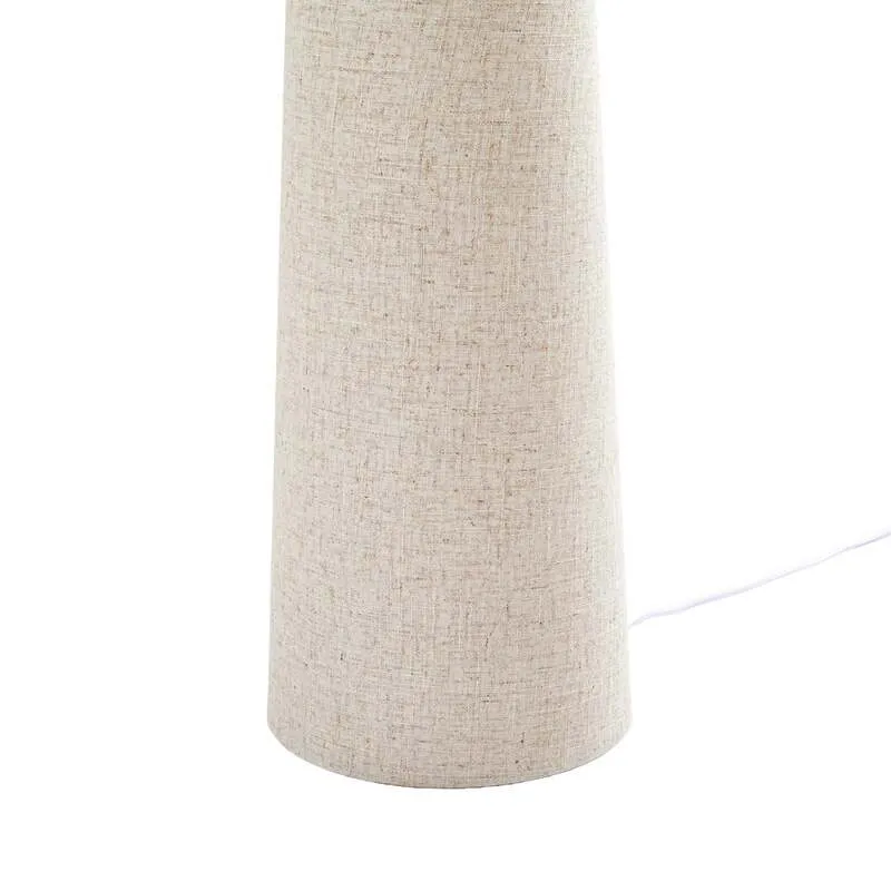B-Ware Lindby Stehleuchte Elfie LED Lampe Leuchte Leinen beige 124cm 2x E27 15W IP20