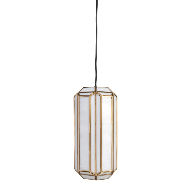 Pendelleuchte Elona brass antique – Design-Leuchte für Esstisch