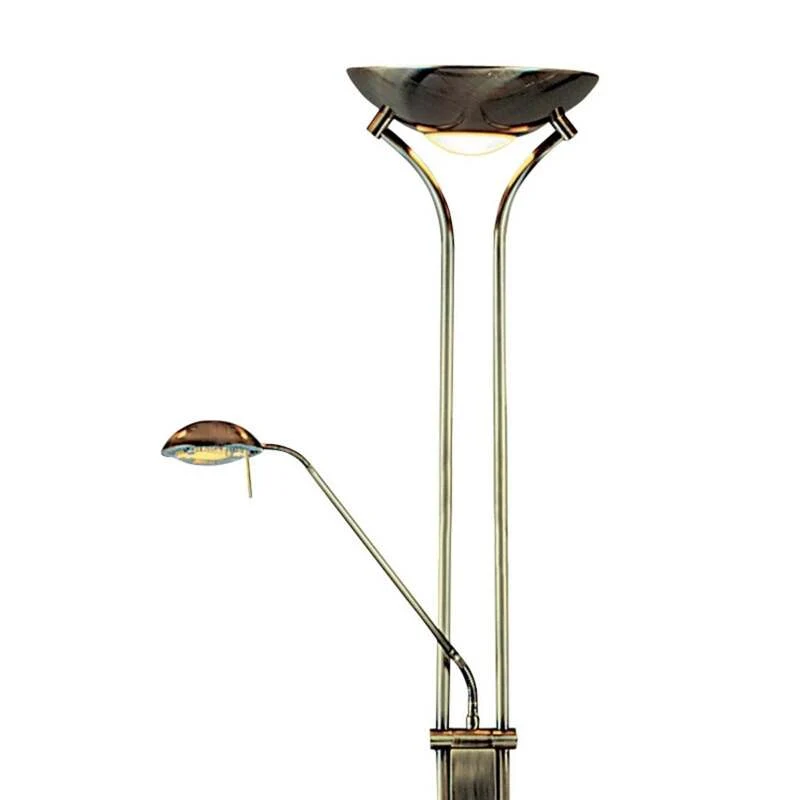 B-Ware Searchlight Stehleuchte dimmbar JERIK altmessing Lampe Leuchte 180cm 5,3kg