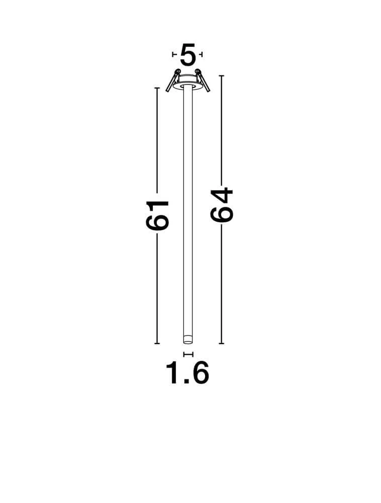 Stilvi Deckenleuchte H 64cm Ø 5cm 3000K