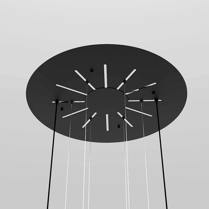 s.luce Velo Galerie-Hängeleuchte 12-flammig Ø 80cm Ø 25cm