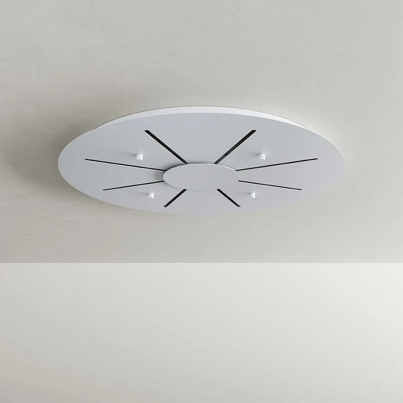 s.luce Velo 8-flammige Galerieleuchte Ø 80cm Baldachin Ø 18cm