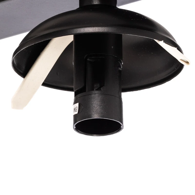 B-Ware Deckenlampe Fatis 3-flammig LED Hängelampe dimmbar schwarz opalglas 60x12cm
