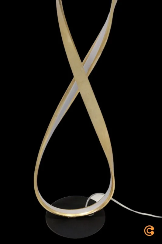 B-Ware Paul Neuhaus Stehleuchte Linda LED dimmbar gold Metall 140cm Leuchte Lampe