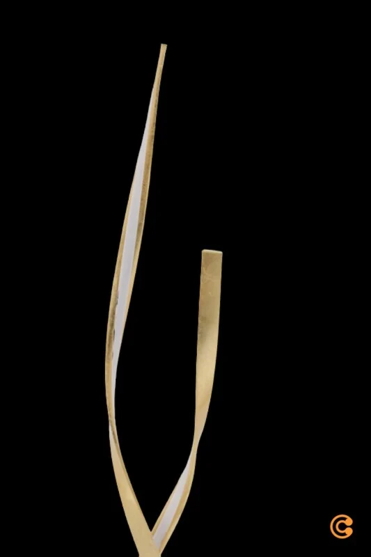 B-Ware Paul Neuhaus Stehleuchte Linda LED dimmbar gold Metall 140cm Leuchte Lampe