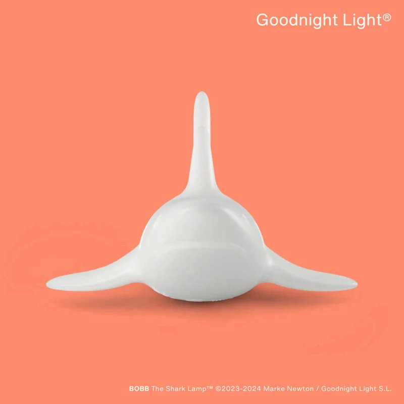 B-Ware Goodnight Light LED Lampe BOBB the shark schwimmfähig RGBW Gartenleuchte 70x36cm