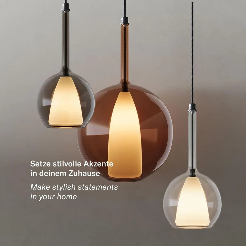 s.luce Belluna Esstischleuchte 5-flammig 160cm 2-reihig