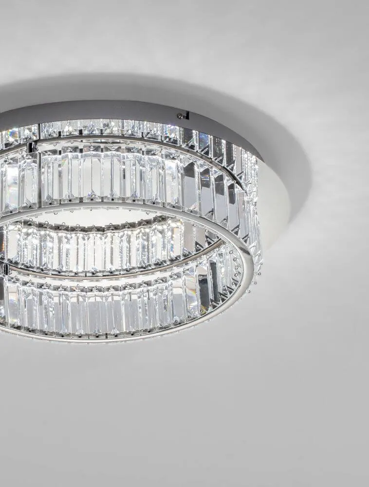 Aurelia LED Deckenleuchte 3500K Chrom
