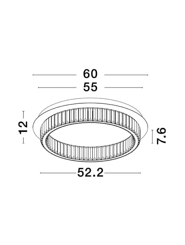 Aurelia LED Deckenleuchte 3500K Chrom