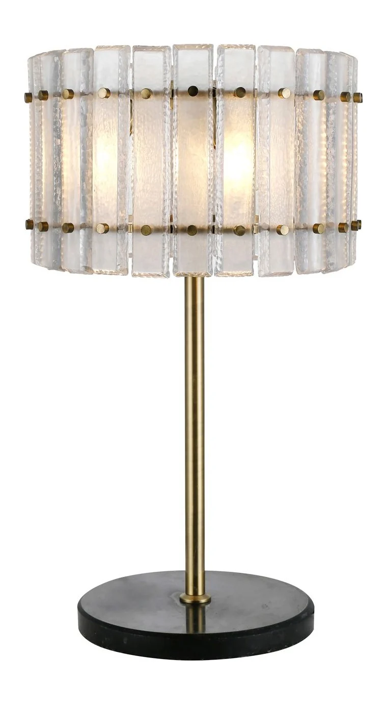 Tischlampe Felina in Bronze mit Marmorfuß, 3-flammig, E14