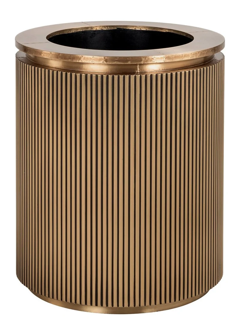 Pflanzgefäß Ironville 50Ø gold – Blumentopf mit Messingverkleidung