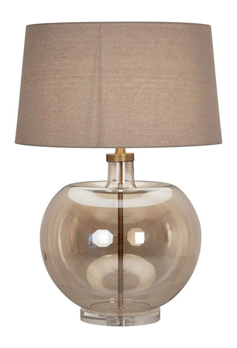 Tischlampe Jazzy amber – Richmond Design-Leuchte aus Glas & Eisen