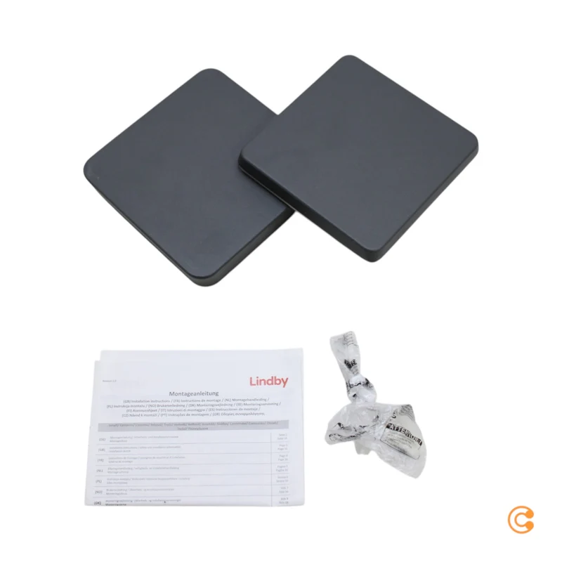 B-Ware Lindby Außenwandleuchte Wandlampe Kyani LED Anthrazit Dunkelgrau Warmweiß IP54