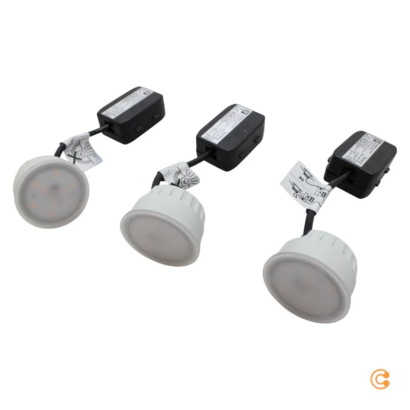 B-Ware Paulmann Einbauspot Deckenspot LED Nova Coin dimmbar stahl Aluminium 3er-Set408
