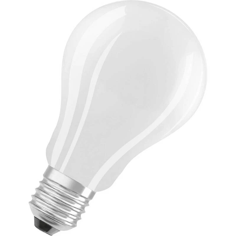 2x B-Ware OSRAM HOMELIGHTING LED Lampe E27 Glühlampenform 17W Kaltweiß 4000K Ø70mm 118mm