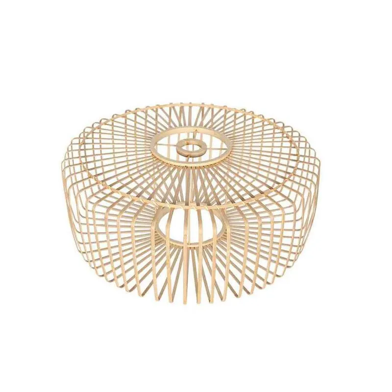 B-Ware Steinhauer Deckenleuchte Bloeba LED Lampe Hängelampe dimmbar Holz natur Ø40cm