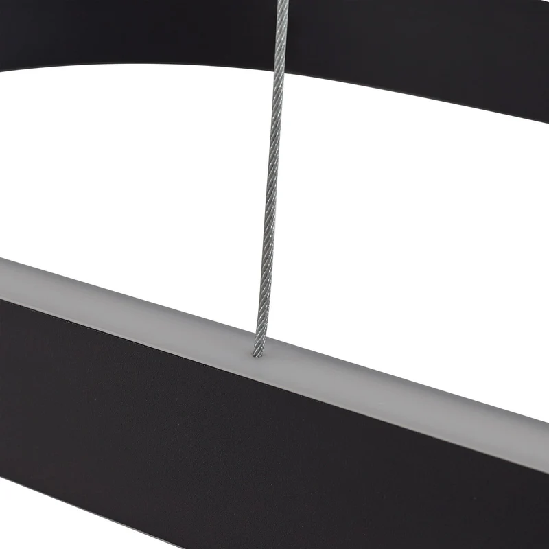 B-Ware Lucande Smart LED Hängeleuchte Pendelleuchte Melinay schwarz CCT Tuya