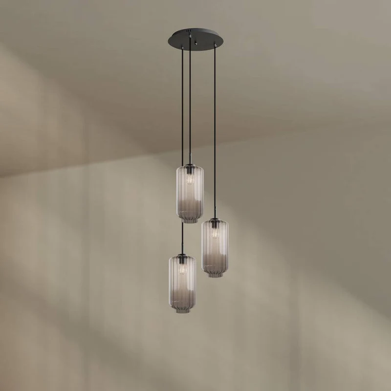 s.luce Velo Galerielampe 3-flammig Ø 40cm Baldachin Ø 18cm