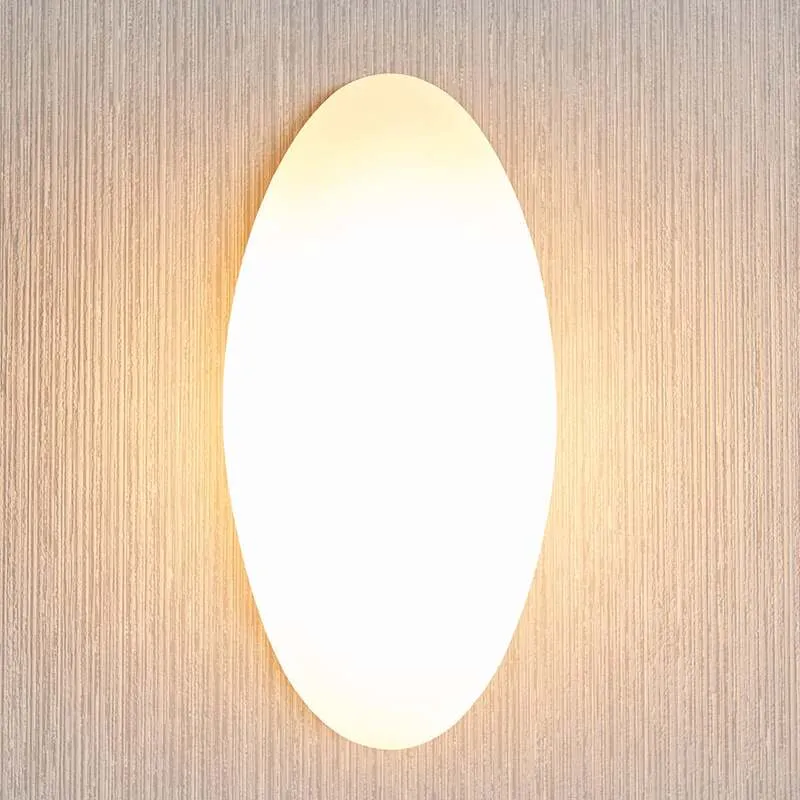 B-Ware Lucande Wandleuchte Jemima LED Lampe dimmbar Wandlampe Glas weiß 24x12cm