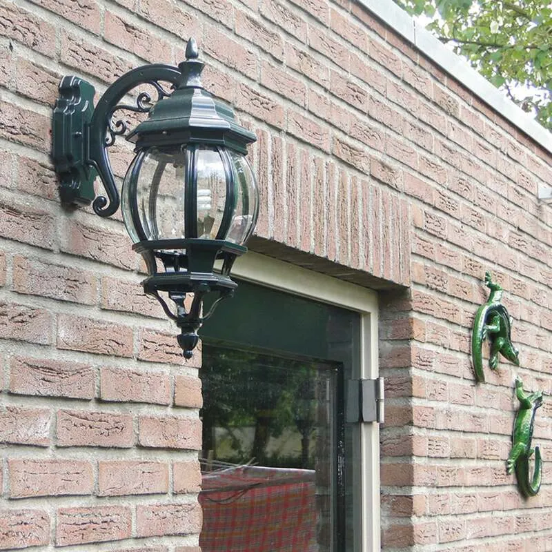 B-Ware KS Verlichting Außenwandleuchte Andrew Gartenleuchte dimmbar grün IP33 45cm