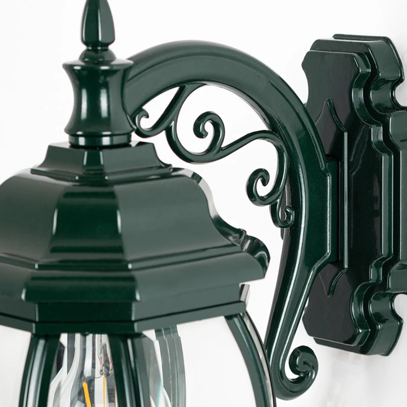 B-Ware KS Verlichting Außenwandleuchte Andrew Gartenleuchte dimmbar grün IP33 45cm