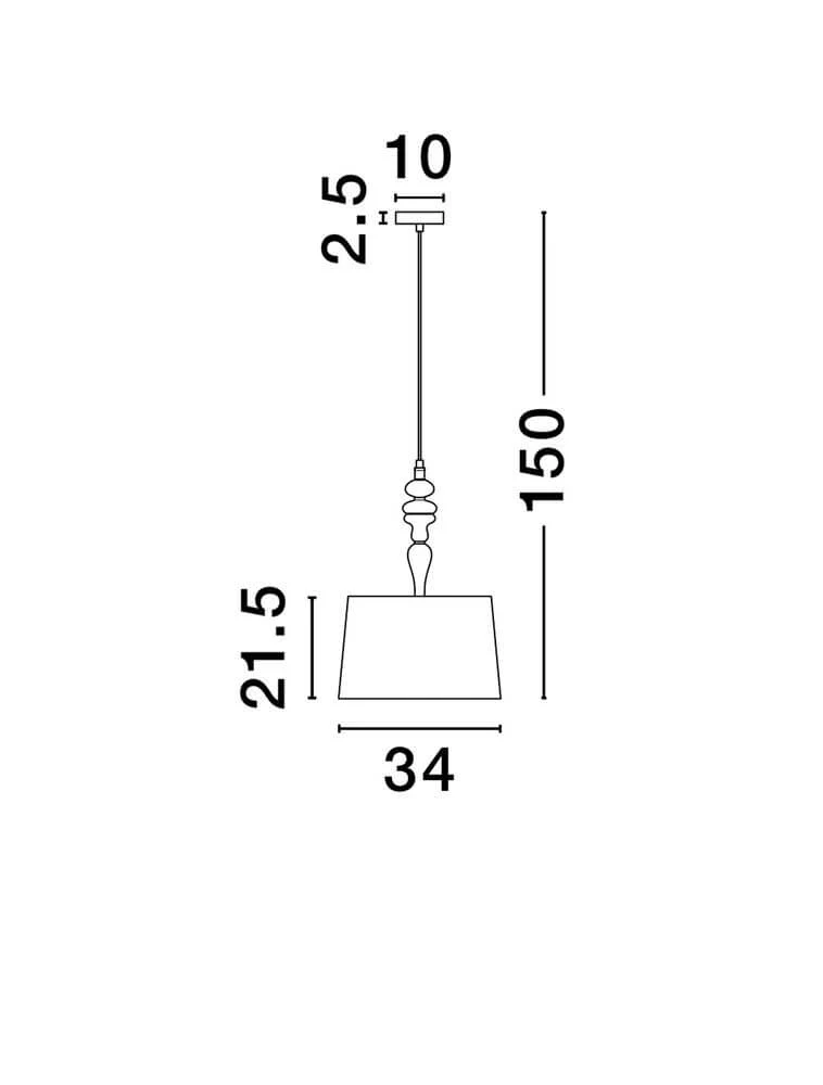Damo Pendelleuchte Ø 34cm