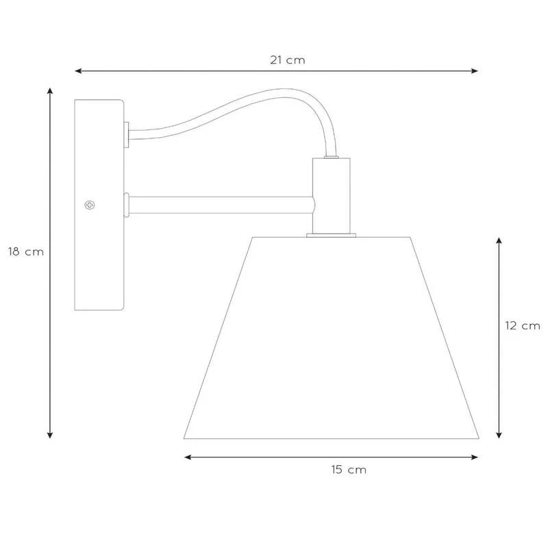 B-Ware Lucide Wandleuchte Possio LED Wandlampe Beton Holz dimmbar hellgrau schwarz