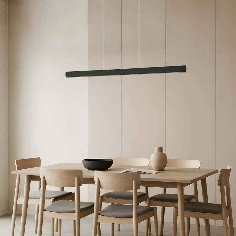 B-Ware Lucande Hängelampe Hängeleuchte Arvon LED dimmbar schwarz 117cm CCT 3250Lumen