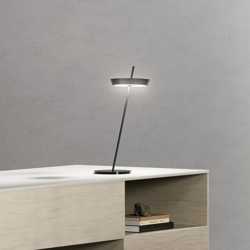 B-Ware Sigor Tischlampe Tischleuchte LED Akku Mahina schwarz Aluminium dimmbar CCT 36cm