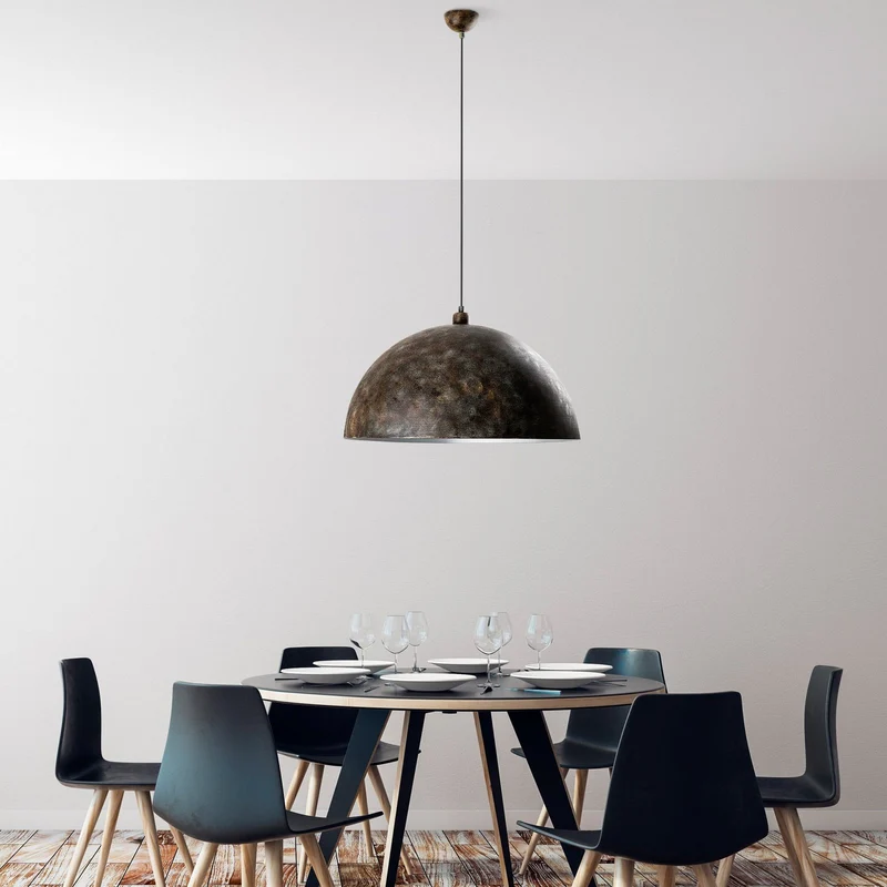 B-Ware Opviq Hängeleuchte Pendelleuchte Lampe altmessing Metall Ø 60 cm E27 dimmbar270