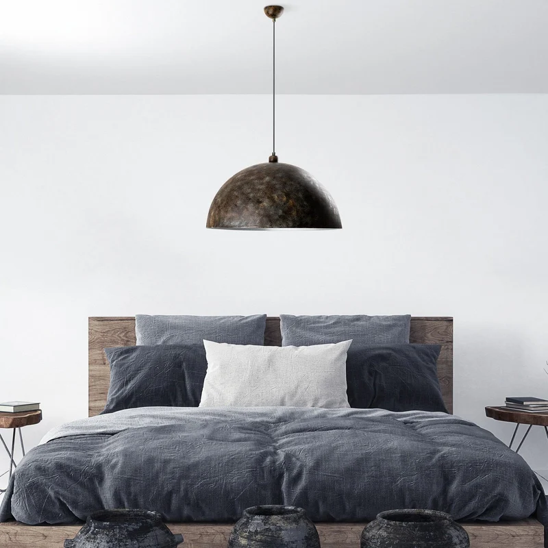 B-Ware Opviq Hängeleuchte Pendelleuchte Lampe altmessing Metall Ø 60 cm E27 dimmbar270