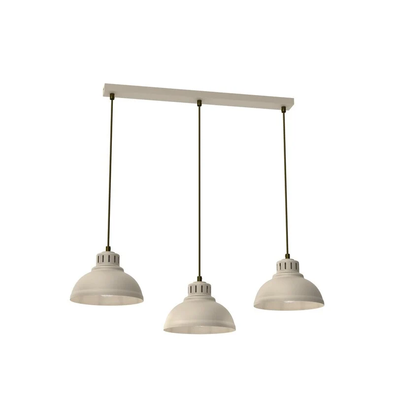 B-Ware Sven Hängeleuchte Pendelleuchte Lampe beige Stahl 3flg Esszimmer Leuchte605