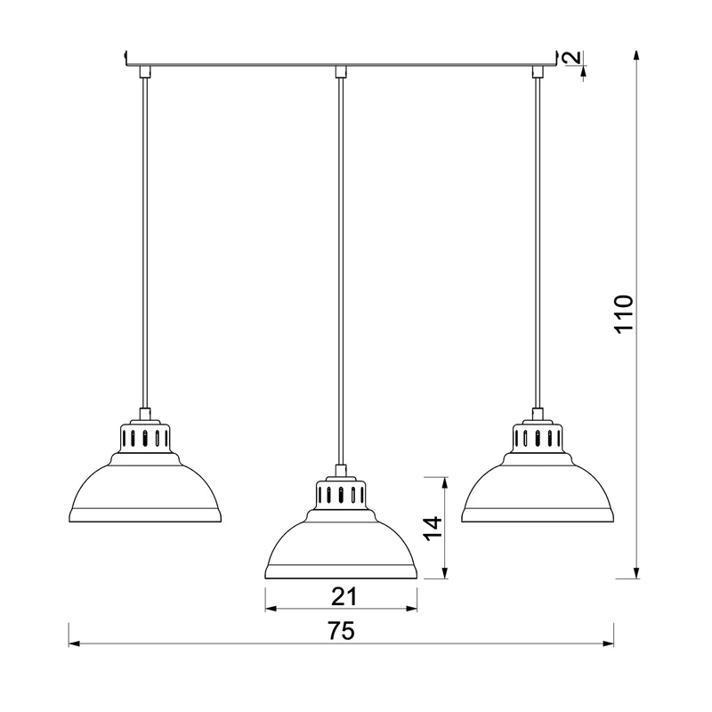 B-Ware Sven Hängeleuchte Pendelleuchte Lampe beige Stahl 3flg Esszimmer Leuchte605