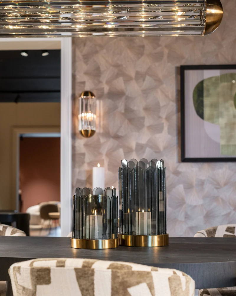 Wandlampe Anya Richmond in Bronze mit Kristall-Elementen