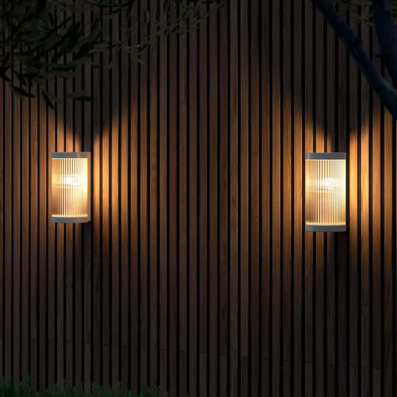 B-Ware Nordlux Außenwandleuchte Coupar LED Gartenlampe Wandleuchte dimmbar weiß 25cm
