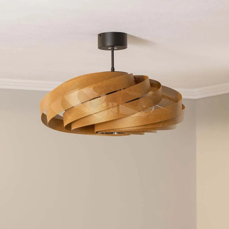 B-Ware Euluna Deckenleuchte Vento LED Lampe goldfarben dimmbar Ø60cm 4-flammig 40cm
