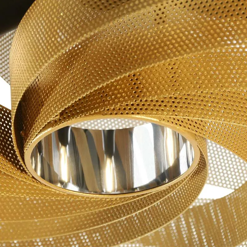 B-Ware Euluna Deckenleuchte Vento LED Lampe goldfarben dimmbar Ø60cm 4-flammig 40cm