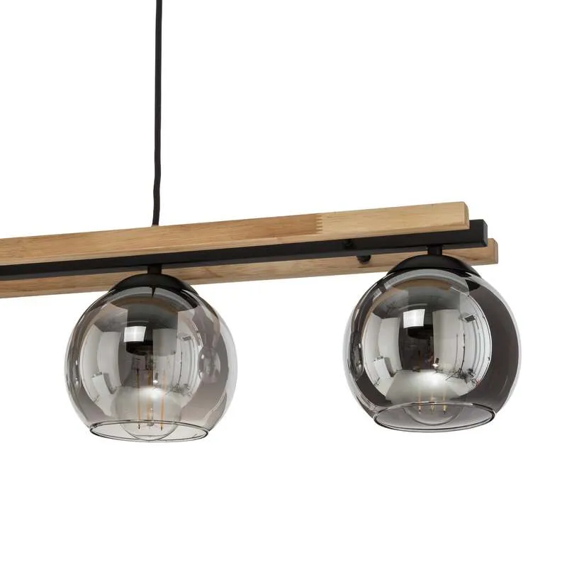 B-Ware Lindby Hängelampe Hängeleuchte Enrique LED Pendelleuchte Lampe 4-flammig grau