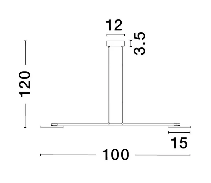 Scope LED Pendelleuchte 2-flammig 3000K